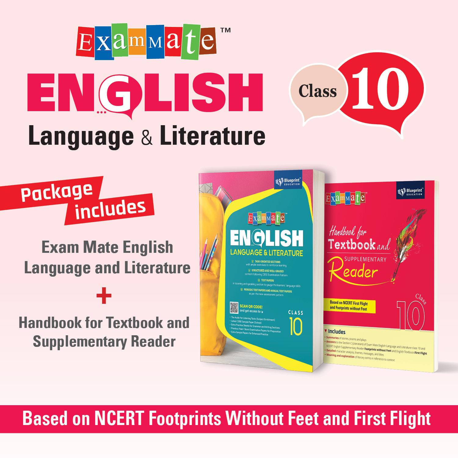 Exam Mate English Language & Literature for Class 10 (With Handbook for Textbook and Supplementary Reader)