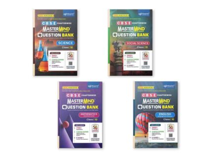 CBSE question bank class 10 Science, Mathematics, English and Social Science Combo by Mastermind for 2026