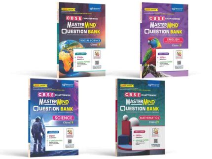 CBSE question bank class 9 Science Mathematics Social Science English 4 Books Combo by Master Mind for 2025