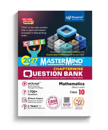 CBSE Question Bank Class 10 Mathematics (Standard) 2027 Exam with 4 Mock Sample Paper