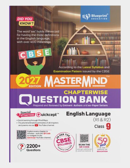 Mastermind CBSE Question bank Class 9 English Language( R1 & R2)For Exam 2026-27