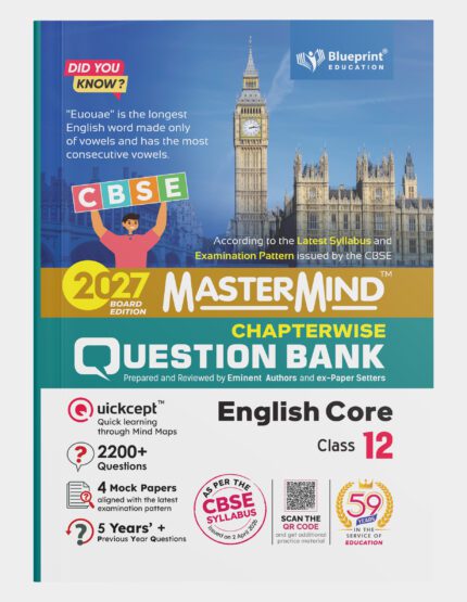 CBSE Question Bank Class 12 English Core 2027 Exam With 4 Mock Papers