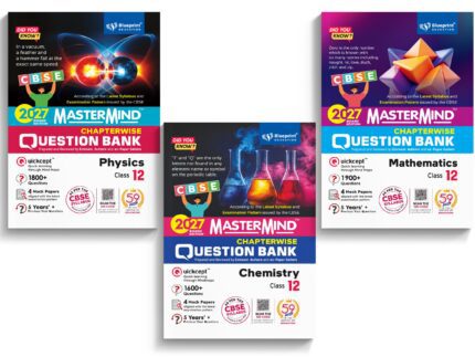 Mastermind CBSE Class 12 PCM Question Bank Combo 2027 Edition (Physics, Chemistry & Mathematics)